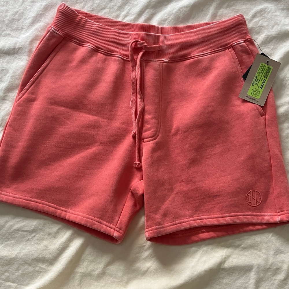 Zumiez Coral Pink Drawstring Athletic Shorts small but fit more like medium